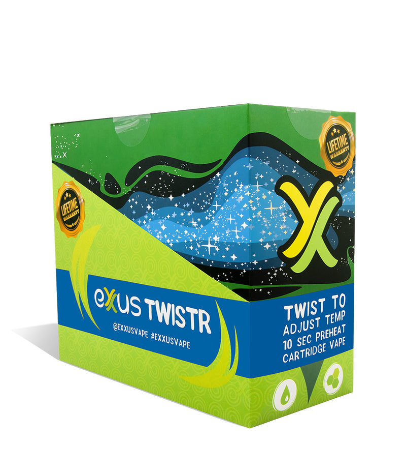 Cosmic Blue Exxus Vape Twistr Cartridge Vaporizer 12pk on white background