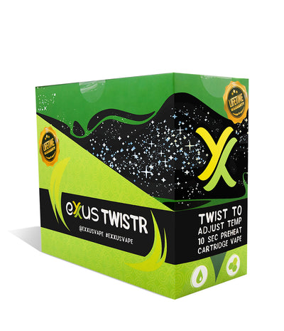 Cosmic Black Exxus Vape Twistr Cartridge Vaporizer 12pk on white background