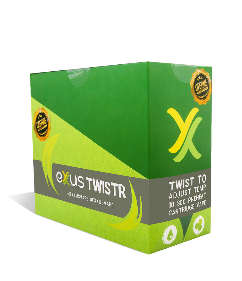 Gunmetal Exxus Vape Twistr Cartridge Vaporizer 12pk on white background