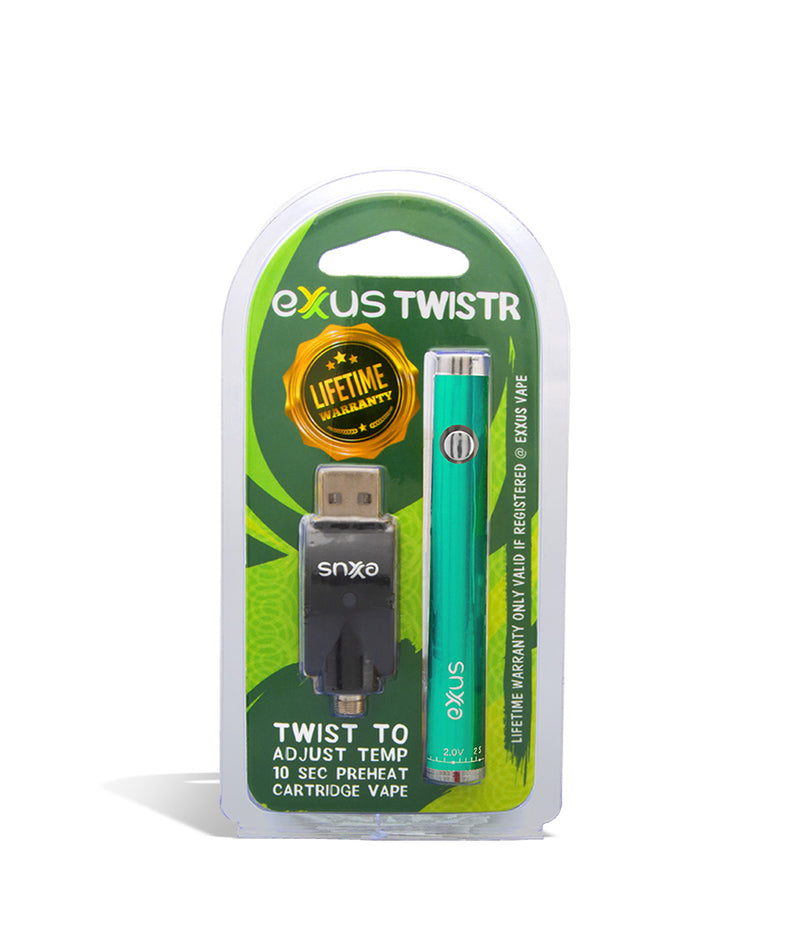 Cosmic Green single pack Exxus Vape Twistr Cartridge Vaporizer 12pk on white background