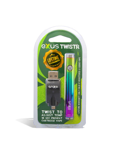 Full Color single pack Exxus Vape Twistr Cartridge Vaporizer 12pk on white background