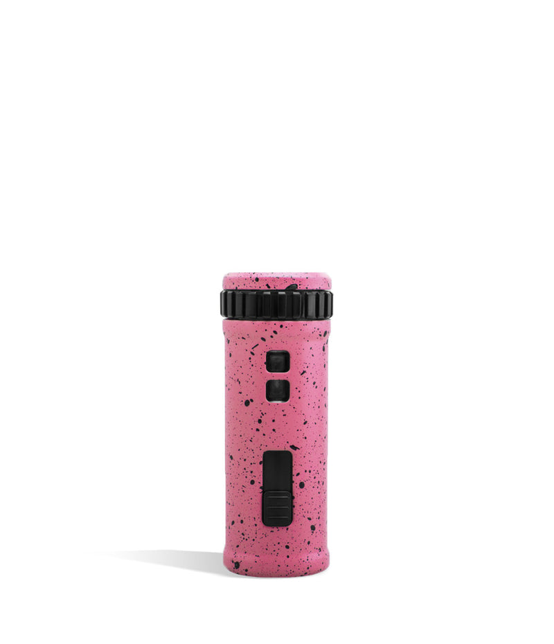 Pink black spatter back Wulf Mods UNI S Adjustable Cartridge Vaporizer on white background
