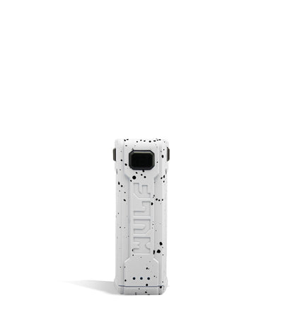 White Black Spatter face Wulf Mods UNI S Adjustable Cartridge Vaporizer on white background