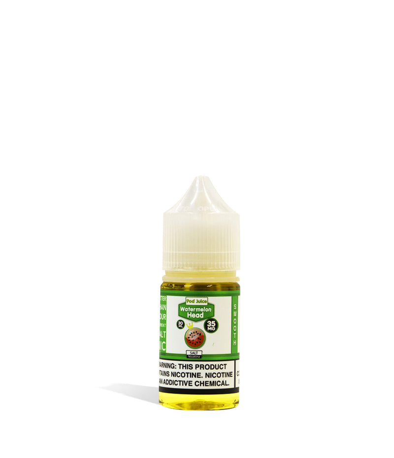Watermelon Head Pod Juice Salt Nicotine 30ML 35MG on white background