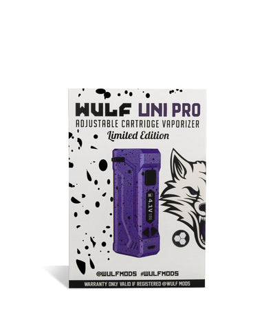 PBSP Packaging Wulf Mods UNI Pro Adjustable Cartridge Vaporizer on white background