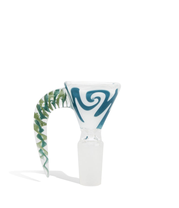 White/Blue US Colored Bowl with Colored Handle on white background