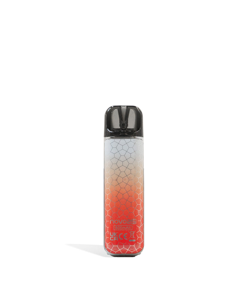 Red Grey Armor Back View SMOK NOVO 2 S Ultra Portable Pod Vaporizer on white studio background