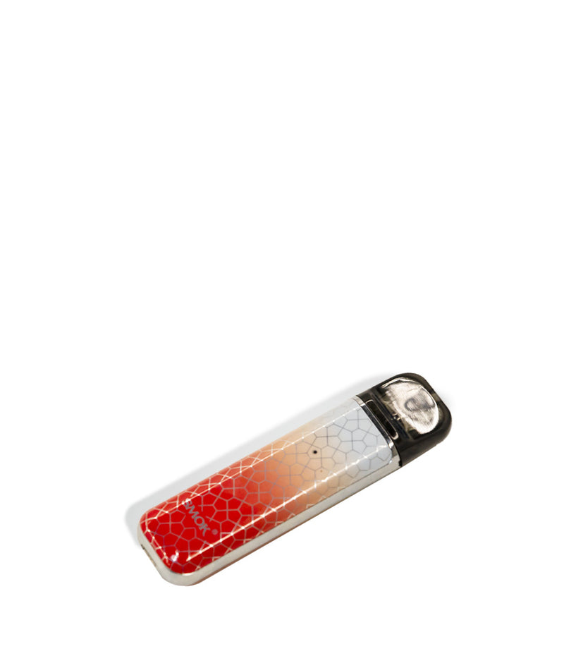 Red Grey Armor Down View SMOK NOVO 2 S Ultra Portable Pod Vaporizer on white studio background