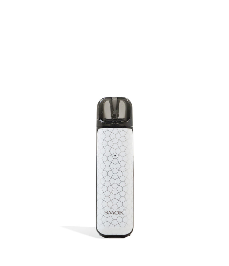 White Armor Front View SMOK NOVO 2 S Ultra Portable Pod Vaporizer on white studio background