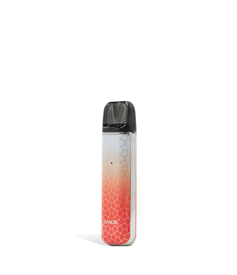 Red Grey Armor Side View SMOK NOVO 2 S Ultra Portable Pod Vaporizer on white studio background