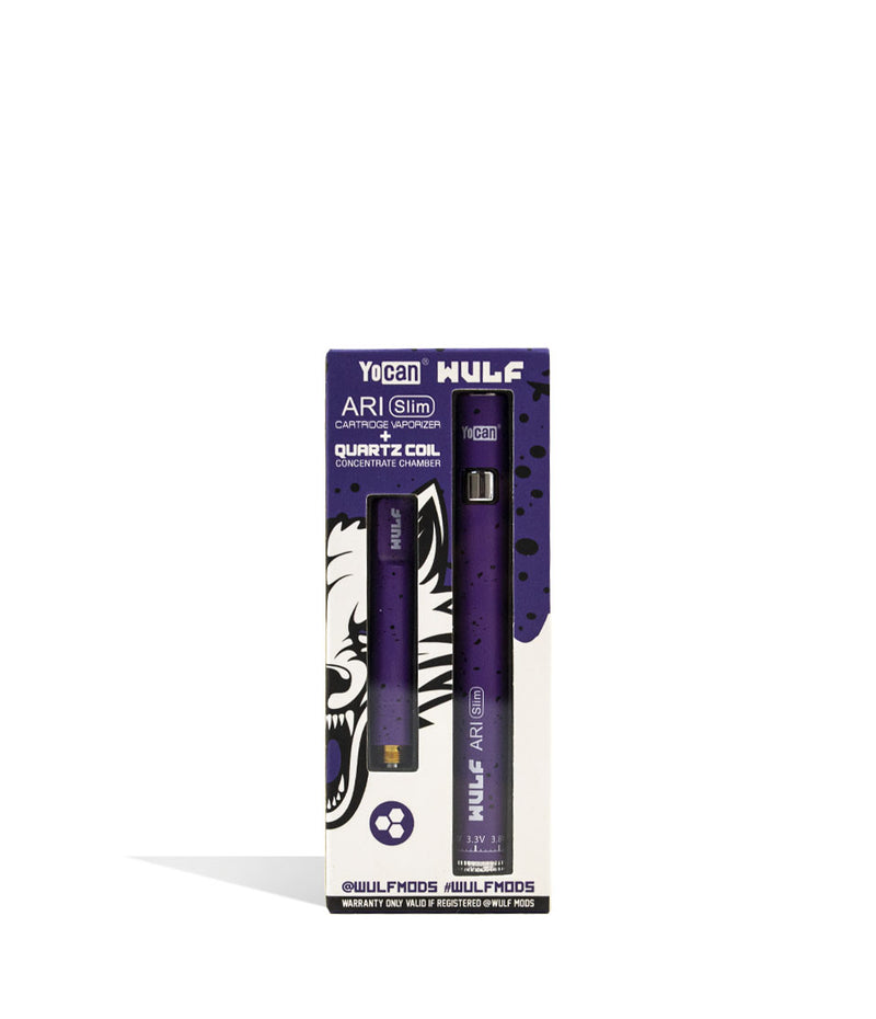 Wulf Mods ARI Slim Concentrate Kit 5pk Purple Black Spatter single pack on white background