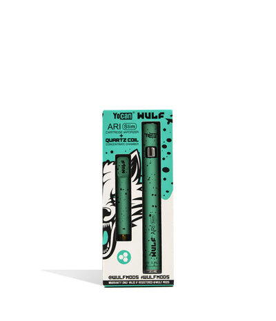 Wulf Mods ARI Slim Concentrate Kit 5pk Teal Black Spatter single pack on white background