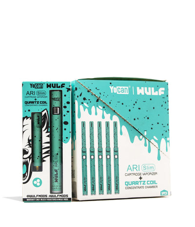 Wulf Mods ARI Slim Concentrate Kit 5pk Teal Black Spatter packaging on white background