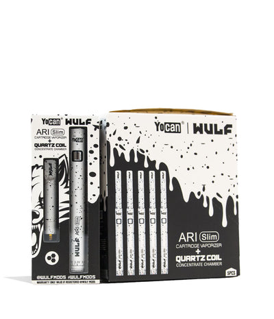 Wulf Mods ARI Slim Concentrate Kit 5pk White Black Spatter packaging on white background