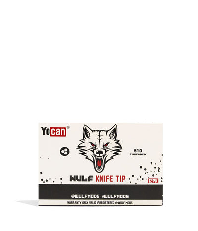 Wulf Mods Hot Knife Tips 12pk Box Front View on White Background