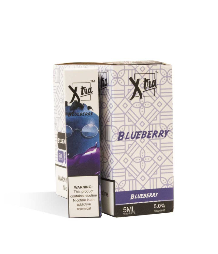Blueberry XTRA Disposable Salt Device 10pk on white studio background