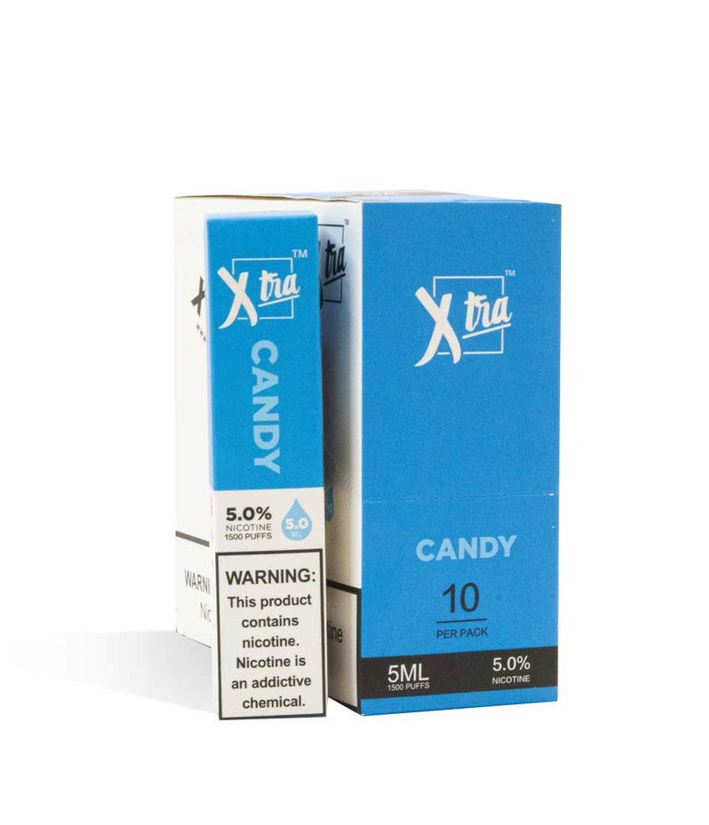 Candy XTRA Disposable Salt Device 10pk on white studio background