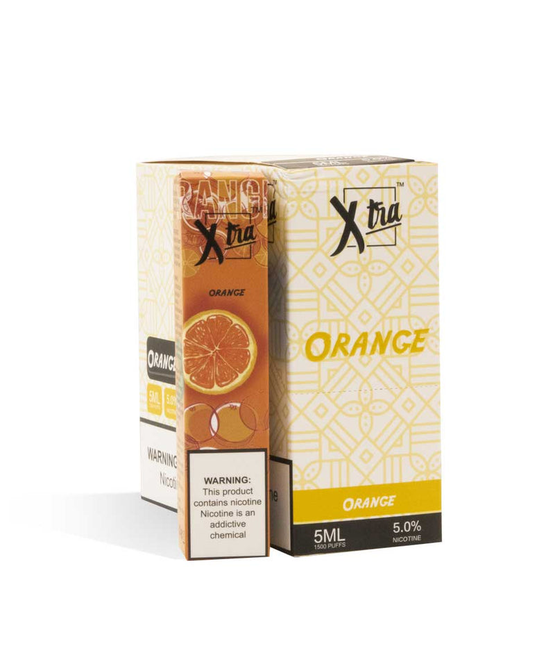 Orange XTRA Disposable Salt Device 10pk on white studio background