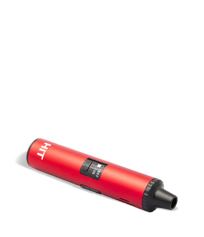 Red down view Yocan Hit Dry Herb Vaporizer on white background