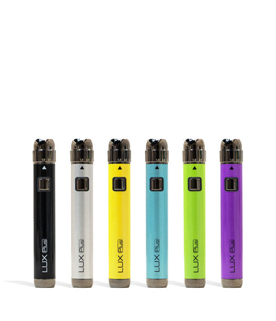 Yocan LUX Plus Cartridge Vaporizer 12pk Color Options Front View on White Background