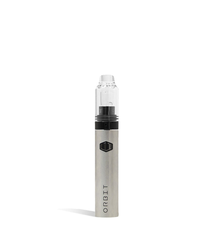 Silver Yocan Orbit Concentrate Vaporizer on white studio background