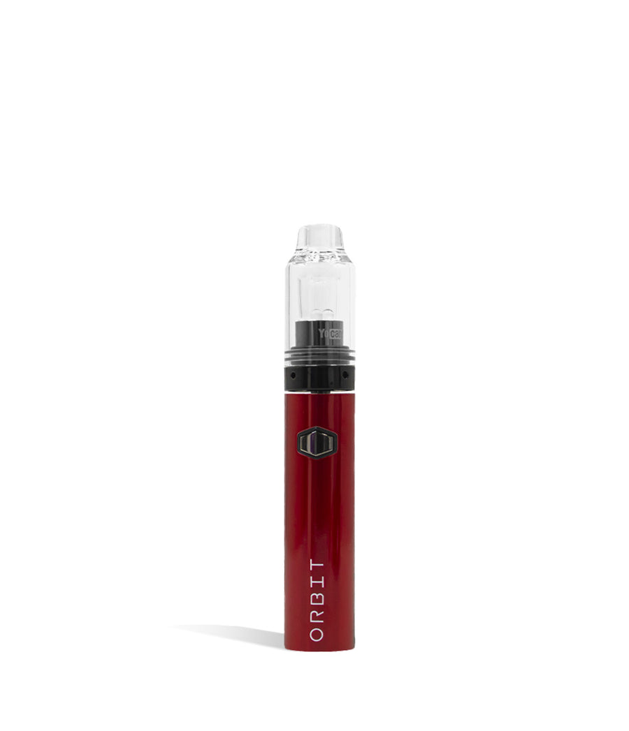 Red Yocan Orbit Concentrate Vaporizer on white studio background