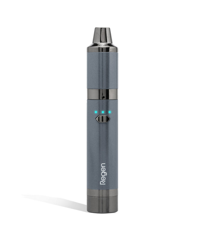 Grey front Yocan Regen Advanced Concentrate Vaporizer on white studio background