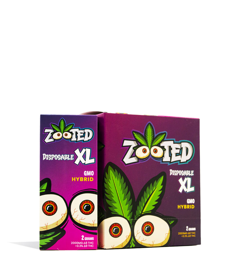 GMO Zooted 2g D8 | D9 XL Disposable 10pk on white background