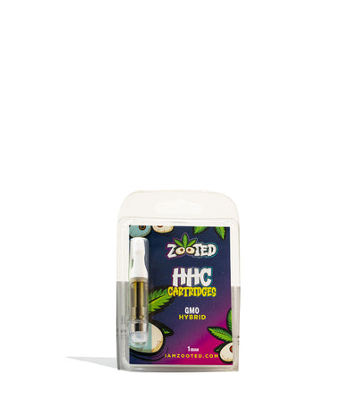 GMO Zooted 1G HHC Cartridge on white background