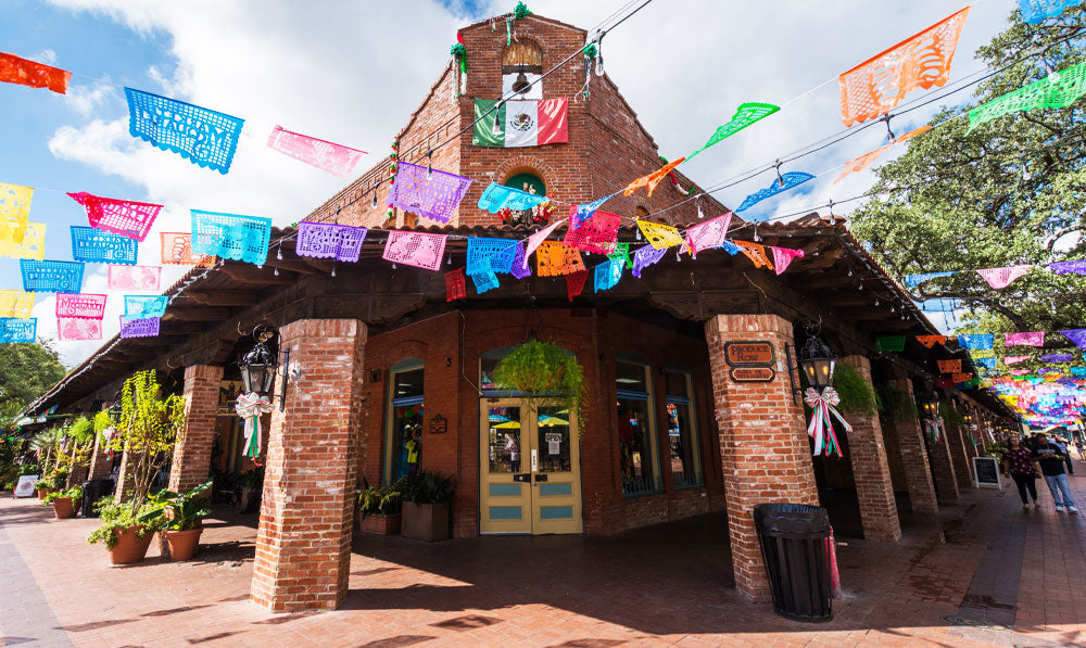 Mexican Building in celebration with Cinco de Mayo