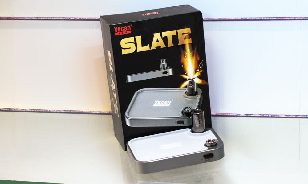 Yocan Red Slate Torch on white background display