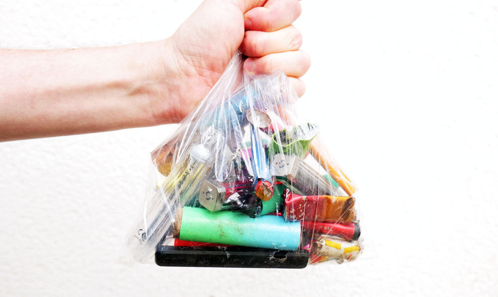 Disposable vaporizers in a bag to be recycled