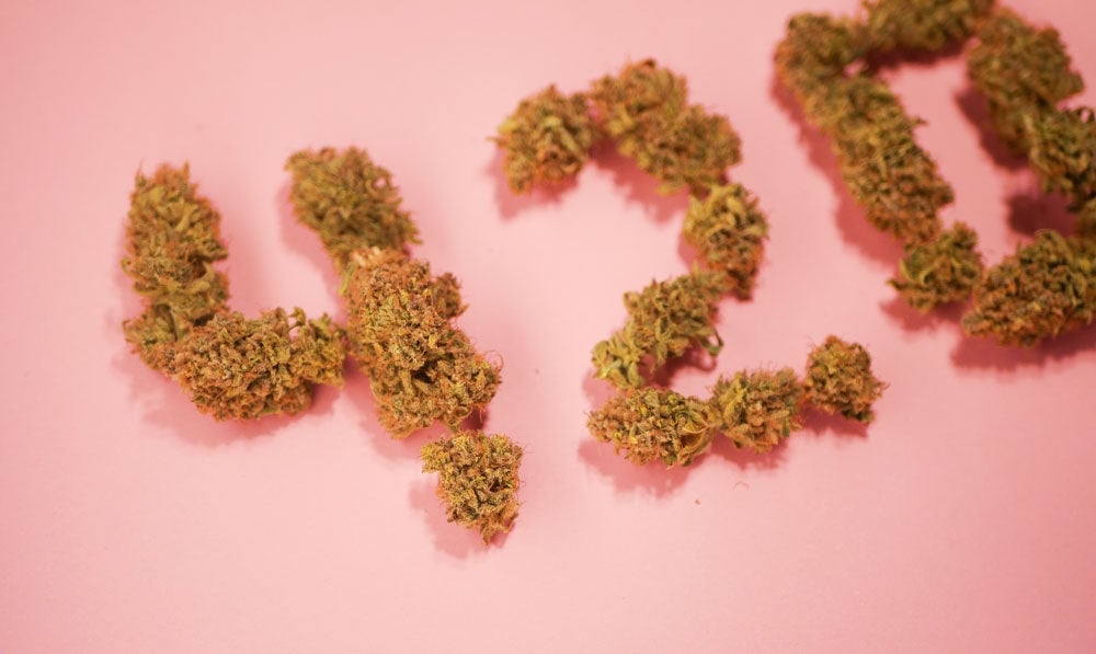 420 Symbol Out Of Dry Herbs