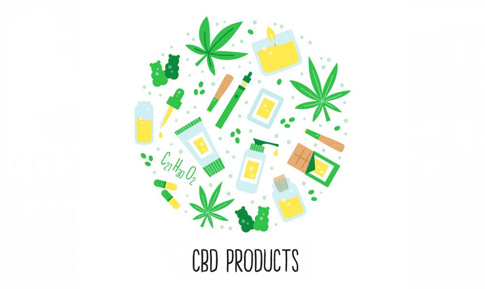 Cbd Products Illustration