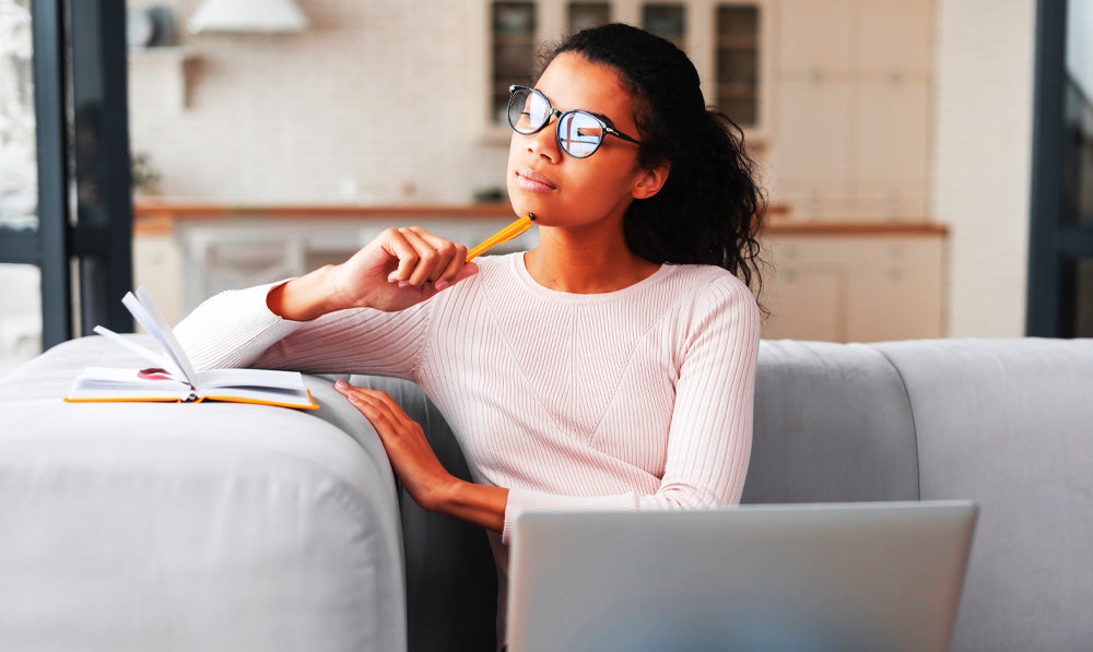 Woman Thinking About Purchase