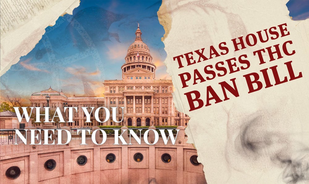 Illustration of Texas House Banning THC