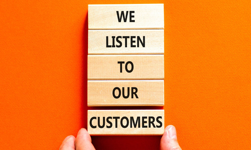 We Listen To Our Customers Blocks