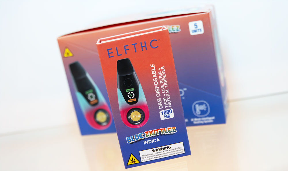 Elf THC Disposable 5pks in white display box