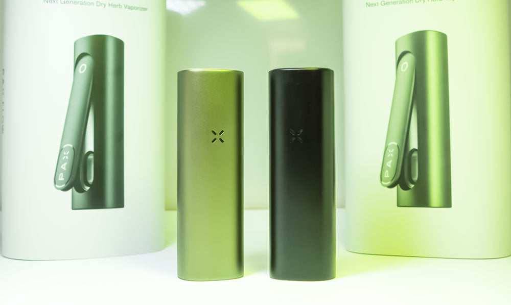 PAX Flow with packaging on white display