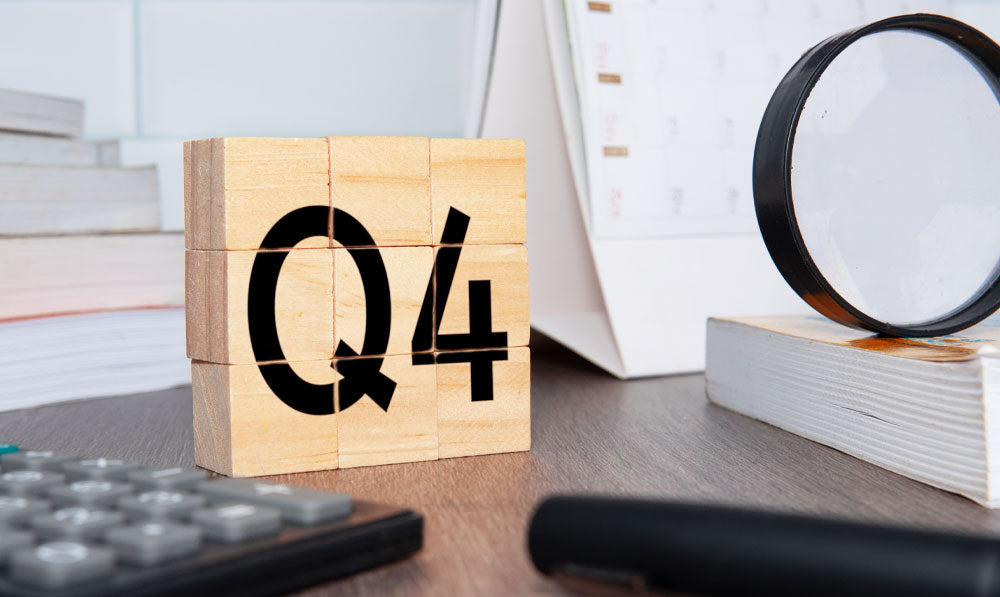Q4 Blocks On Office Desk