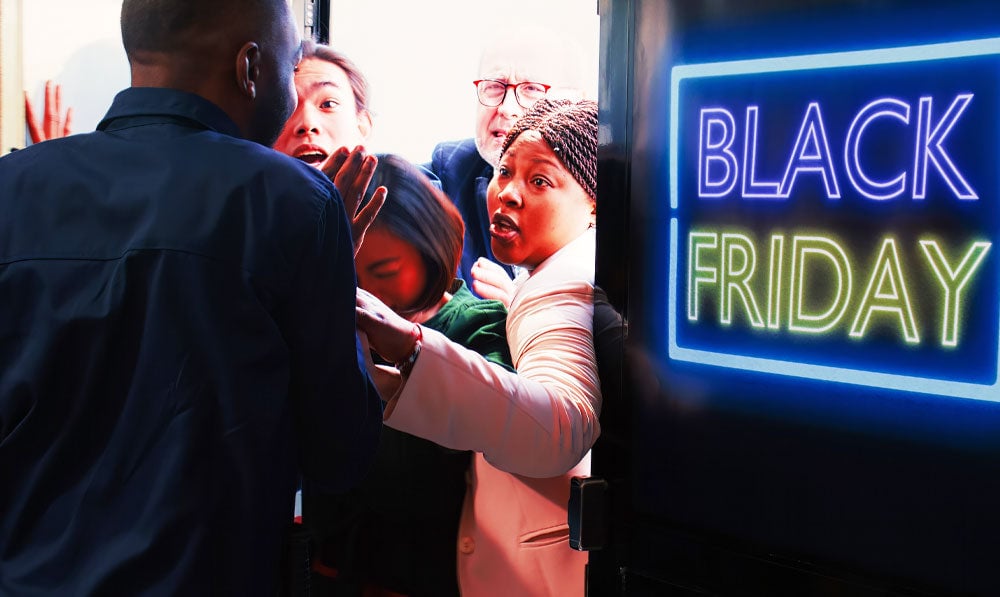 Crazed Black Friday Shoppers