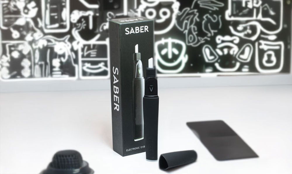 Focus V Saber Dab Tool with graffiti wall