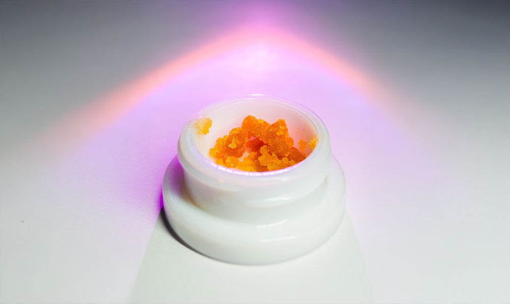 silicone jar with led light in white background