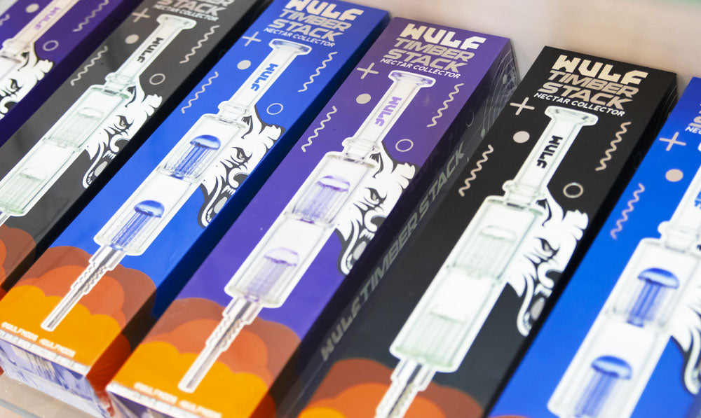 Wulf Nectar Straw Packaging On White Display