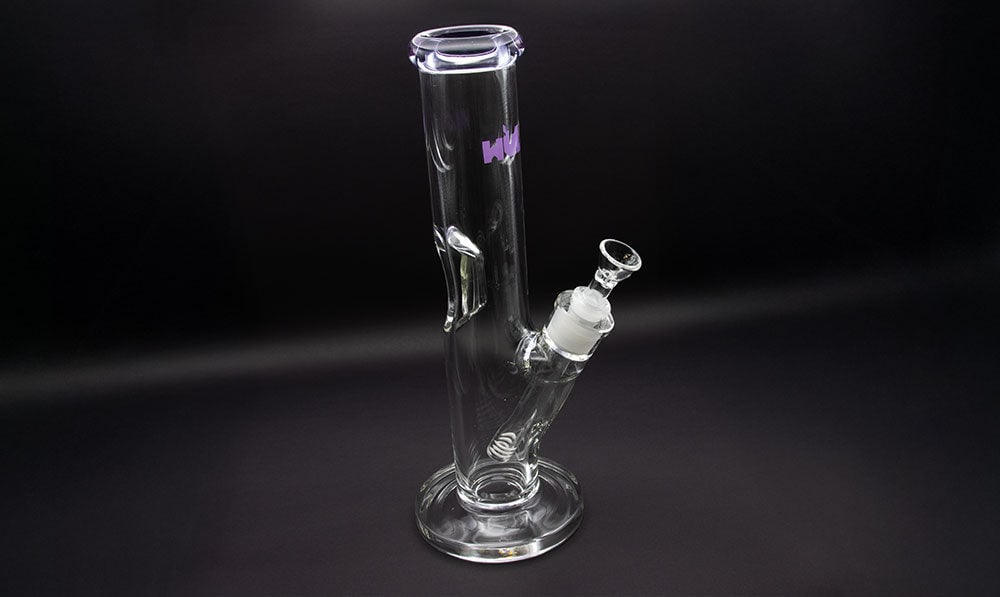 12inch straight water pipe on black background
