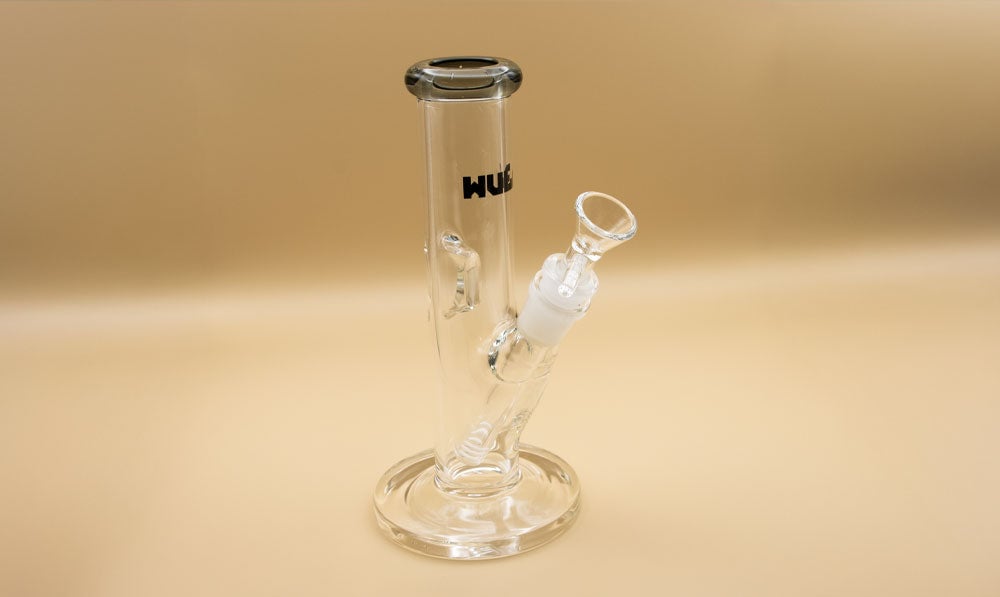 8 inch straight water pipe on beige background