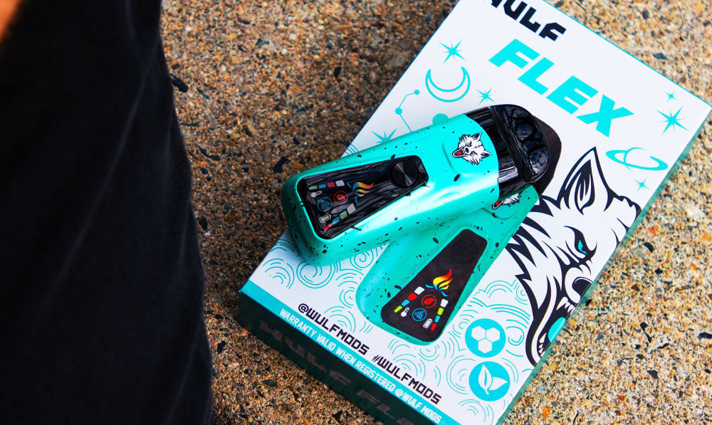 Wulf Flex with packaging on bench