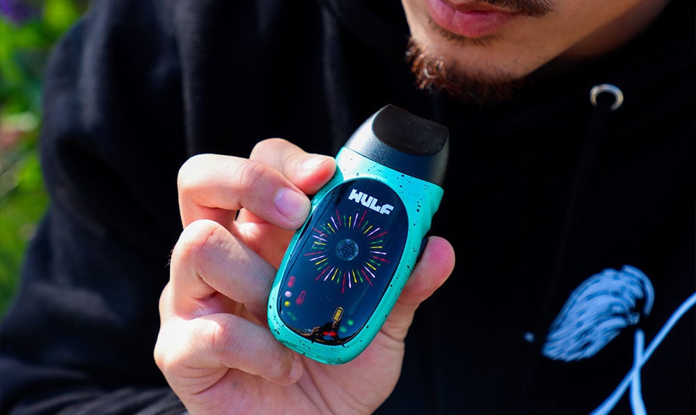man using Wulf Faze outside