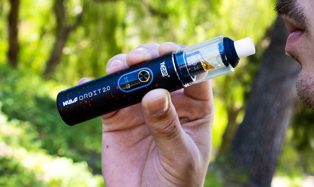 Wulf Orbit 2.0 black red spatter using demo