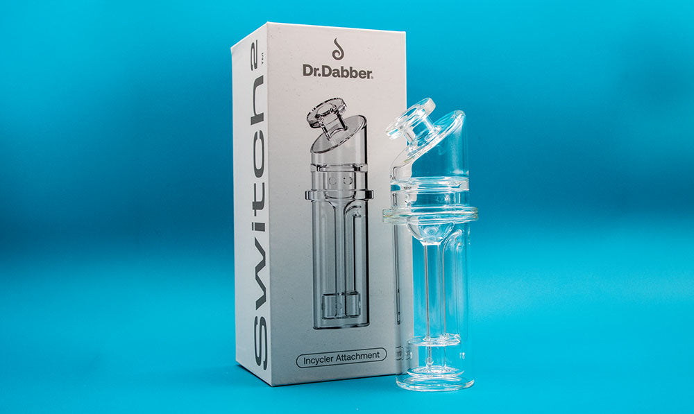 Dr. Dabber Switch 2 Glass Attachment blue background